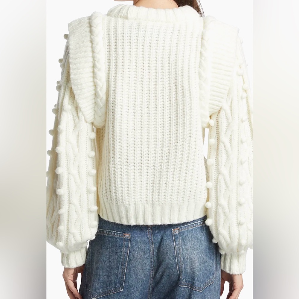 FARM Rio Off-white Braided Sweater - Picture 3 of 6